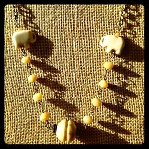 Necklace with Elephants